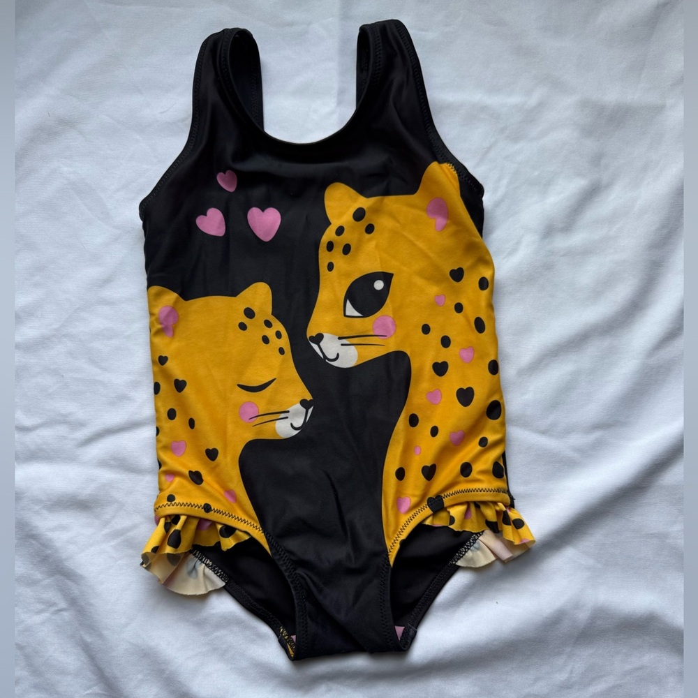 H&M black toddler swimsuit 18months-2 years